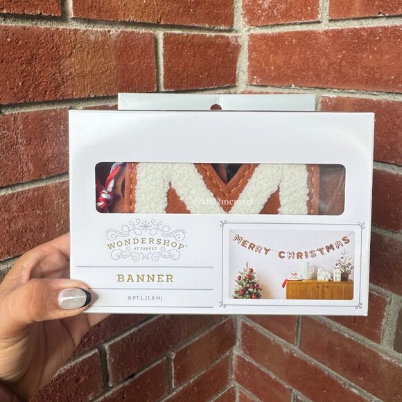 TARGET WONDERSHOP MERRY CHRISTMAS GINGERBREAD GARLAND - Picture 1 of 4